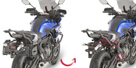 Plr2130 trubkový nosič Yamaha MT-07 700 Tracer (16-19) Easy Fit pro boč. kufry - Demontovatelný