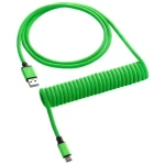 CableMod Classic Coiled Keyboard Cable USB-C - USB-A 1.5m Viper Green / Kabel pro klávesnici (CM-CKCA-CLG-KLG150KLG-R)