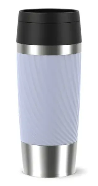 Emsa TRAVEL MUG Classic Twist levandulová / Cestovní termohrnek / 0,36 l / nerez, PP, silikon (N2025600)