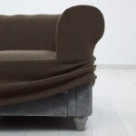 Super strečové potahy HARMONIA tabáková taburet (40 - 60 cm)
