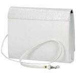 Módní dámská plesová kabelka Elvina, bílá