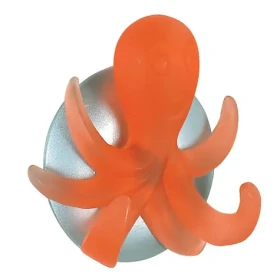 Spirella OCTOPUS dětský háček chobotnice oranžový / polyresin / samolepící / 60 x 65 mm (7610583046222)