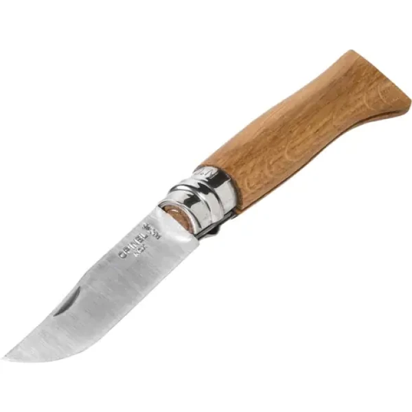 Opinel 8 kapesní nůž zavírací 8.5 cm / rukojeť z dubového dřeva (2021)