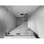 MEXEN/S - Lunar L sprchové dveře křídlové levé 70 cm, transparent, grafit kartáčovaná 834L-070-000-66-00-L