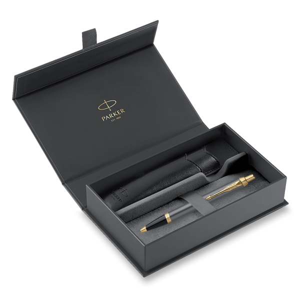 Dárková kazeta Parker IM Core Grey GT - sada kuličkové pero a pouzdro