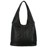 Trendy dámská koženková kabelka na rameno Marlen, černá