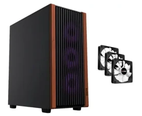 1stCOOL G6 Noble Wood Decor / Skříň / ATX / USB 3.0 / USB-C 3.0 / 3x ventilátor (ML-G6-NOBLE-USBC)