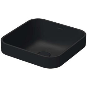 DURAVIT - Happy D.2 Plus Umyvadlová mísa zápustná, 40x40 cm, bez přepadu, WonderGliss, antracit mat 23594013001