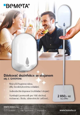 BEMETA dávkovač bezdotykový na dezinfekci rozprašovací se stojanem 124109346 124109346
