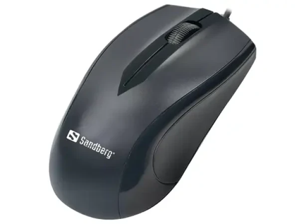 Sandberg kancelářská myš černá / optická / 1200 dpi / 3 tlačítka / USB-C / 1.5m (631-04)