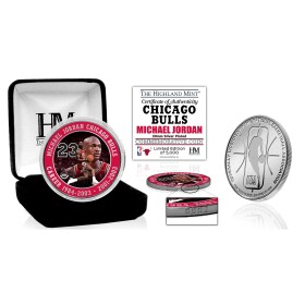 Mince Chicago Bulls NBA Michael Jordan Career Silver