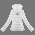 Bílá dámská bunda z různých spojených materiálů J Style (16M9225-281) odstíny bílé L (40)