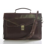 Dámská kožená aktovka Belinda, tmavě hnědá