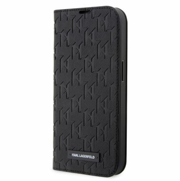 Pouzdro Karl Lagerfeld PU Saffiano Monogram Book iPhone 14 Pro Max černé