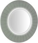 SAPHO - LUMIRO STRIP kulaté zrcadlo s LED osvětlením v rámu ø 90cm, verde LR950-4444S