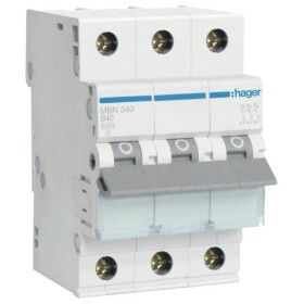 Hager MBN340 elektrický jistič 3pólový 40 A 400 V