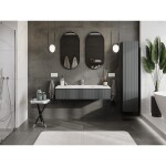 MEXEN/S - Rivel koupelnová skříňka 120 cm s umyvadlem Otis, 1 šuplík, reliéf , grafit mat/bílá mat - 91A20-12023-1-BF66-W18M0 91A20-12023-1-BF66-W18M01