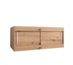 Nástavec na skříň Abi Barva korpusu: Dub artisan, Rozměry: 180 cm, Dveře: Bílá