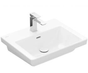 VILLEROY & BOCH - Subway 3.0 Umyvadlo 55x44 cm, s přepadem, otvor pro baterii, alpská bílá 4A705501