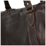 Trendy kožená cestovní taška GW Absolon, tmavě hnědá