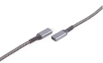 Shiverpeaks nabíjecí kabel USB-C 90° / Nabíjecí kabel / USB 3.2 / 100 W PD / textilní / 1 m (BS14-75014)