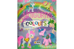 Třpytivé omalovánky: Unicorns colours lila