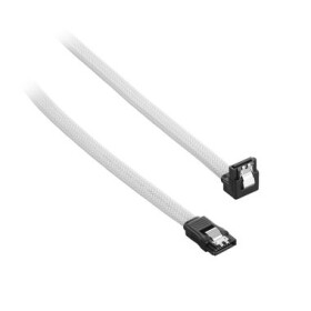 CableMod ModMesh Pravoúhlý SATA 3 Kabel 30cm - bílá (CM-CAB-RSAT-N30KW-R)