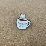 Pinarna.cz Espresso urself / Dej si espresso - bílá kočička