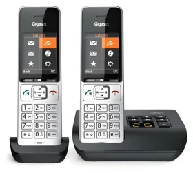 Gigaset COMFORT 500A duo stříbrno-černá / Bezdrátový telefon / se záznamníkem / DECT / 2 sluchátka (L36852-H3023-B101)