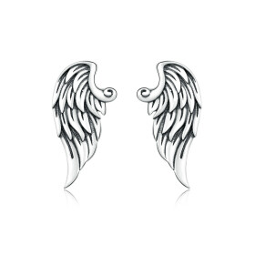 LUNICA Stříbrné náušnice ANDĚLSKÁ KŘÍDLA 0555