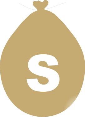Balónek písmeno S zlaté balonky.cz Balónek písmeno S zlaté balonky.cz
