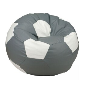 FRONTI Sedací vak - míč 110 cm - šedá + bílá