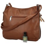 Módní dámská koženková crossbody kabelka Coveri Kisha, hnědá