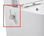 Erga Siena, bidetová baterie pro WC mísu, chromová, ERG-B12-16370-CR