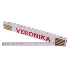 Metr skládací, 2m, dřevěný, PROFI, "VERONIKA"