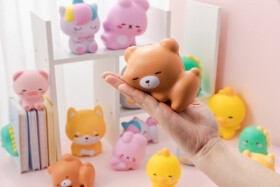 Mini Squishy antistresová postavička Medvídek