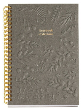 Miquelrius poznámkový blok British Bloom - olivový A5