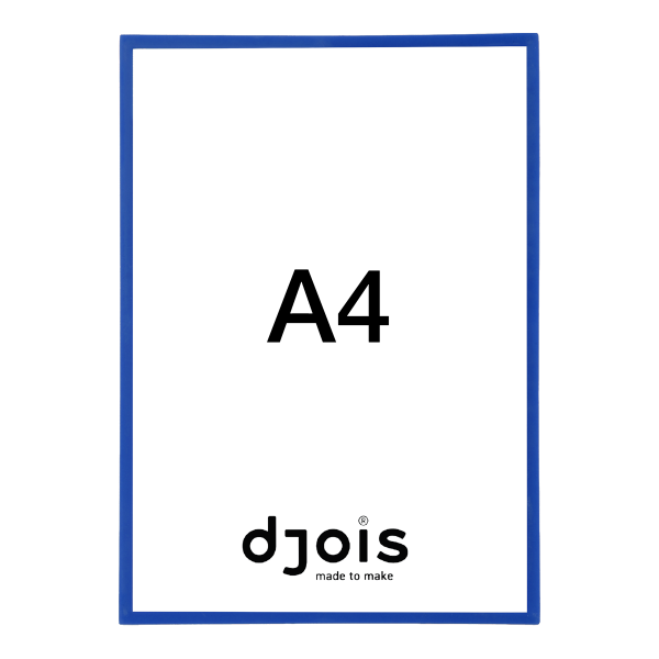 Djois samolepicí rámeček - Display Frame, A4, modrý, 1 ks