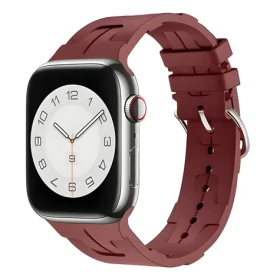 Beline Silicone Ultra bordová / Řemínek pro Apple Watch / 42/44/45/49 mm / silikonový