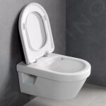GEBERIT - Kombifix Modul pro závěsné WC s tlačítkem Sigma01, alpská bílá + Villeroy Boch - WC a sedátko, DirectFlush, SoftClose, CeramicPlus 110.302.00.5 NB1
