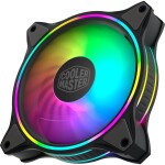 Cooler Master MasterFan MF120 HALO ARGB šedá 3ks / 120 mm / Two Ball Bearing / 30 dB @ 1800 RPM / 4-pin + 3-pin RGB (MFL-B2DN-183PA-R1)