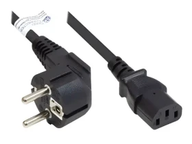 Good Connections P0130-S050 černá / Napájecí kabel / Schuko úhlový - IEC C13 / 5 m (P0130-S050)