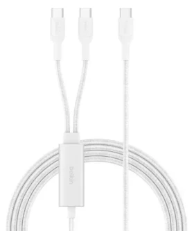 Belkin BOOST CHARGE PRO bílá / Kabel / USB-C - USB-C / 140W / 1,5 m (CAC004HQ1.5MWH)