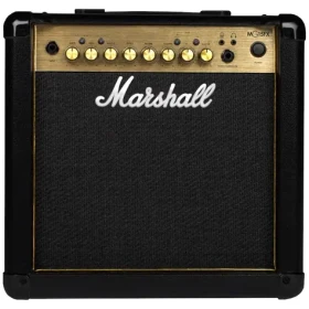 Marshall MG15GFX Gold / Kytarový zesilovač / 15 W RMS / reproduktor 8" / vestavěné efekty (L0960188)