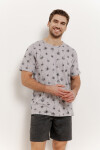 3391 PÁNSKÉ PYŽAMO ARCHIE S-2XL šedá 2XL