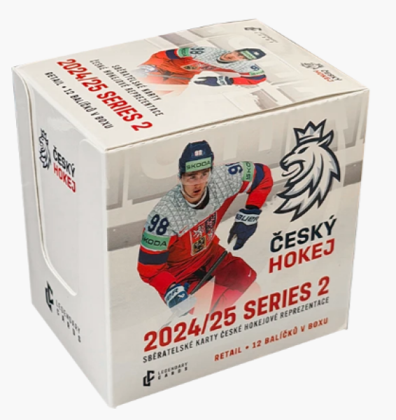 Legendary Cards Sběratelské hokejové karty Český hokej národní tým reprezentace 2024/2025 Series 2 hobby box