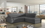 Sedací souprava Elano Provedení: Pravá varianta, látka: Sawana 05 dark grey