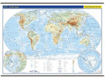Svět - školní nástěnná fyzická mapa 1:26 mil./136x96 cm, 1. vydání
