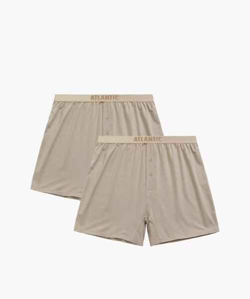Boxerky Atlantic 2BMB-005 A'2 S-2XL béžová M