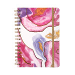 Kroužkový zápisník - Růžová abstrakce - Albi